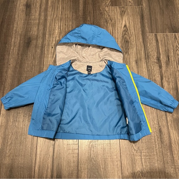 babyGAP Blue Zip-up Hooded Windbreaker Jacket Coat - Picture 2 of 5